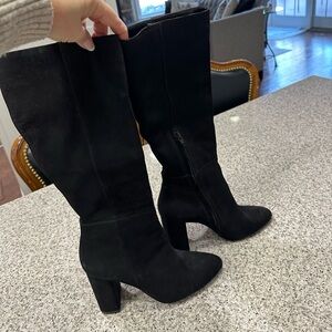 Steve Madden Suede Black Women's Boots 7.5